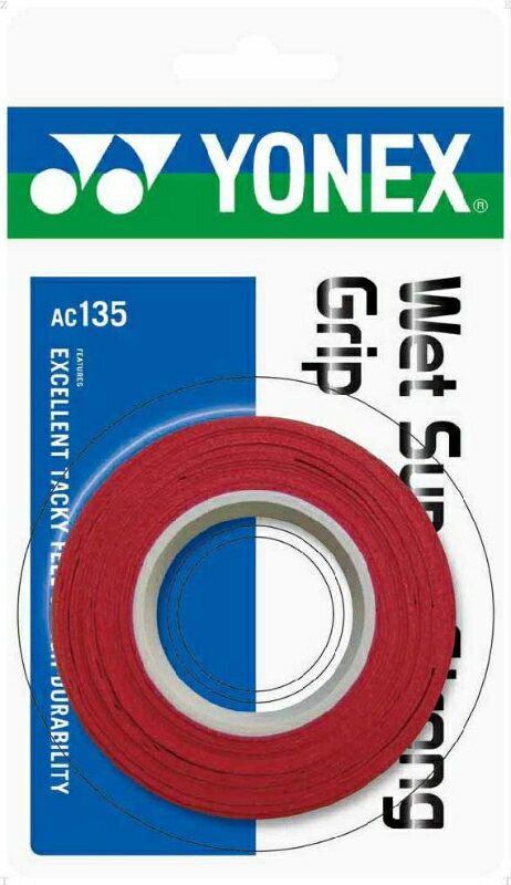 Yonex（ヨネックス） ウェットスーパーストロンググリップ（3本入） AC135 テニス アクセサリー 13SS