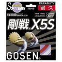GOSEN(ゴーセン) ハイブリッド 剛戦X5S レッド SS505RE テニス ガット 14FW