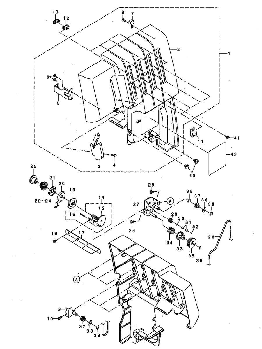 JUKI　ロックミシン用(MO-114)用糸調子ツマミ【メール便での発送OK】
