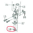 ベビーロック　eclipse(BLE-1S）用針棒糸掛け止めネジです。 画像の部品表の「18」番の部品（ネジ）です。 2本針ロックミシンの場合は、左右の針に1ヶづつ付いており合計2ケ部品が使用されていますが記載している販売価格は、1ヶの価格になります。 品番：SC2030NY 正式名称：カメラビス　M2＊3 その他のベビーロック関係の消耗品は下記のアドレスに掲載しています。 https://item.rakuten.co.jp/andomishin/c/0000000283/　