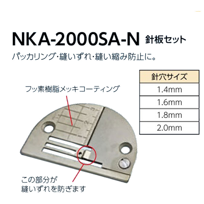 Rakuten - ニッポー　パッカリング防止　針板：NKA-2000SA-N【メール便での発送OK】