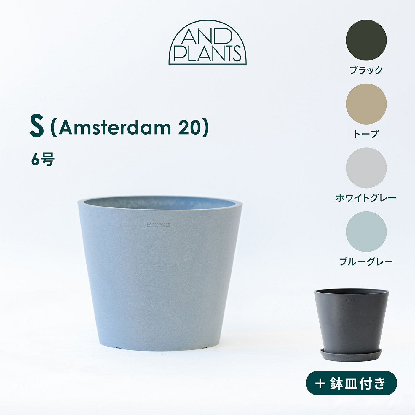 【プラスチック POT 直径15cm】/ 鉢 プランター 鉢カバー サボテン 多肉植物 ミニサボテン 寄せ植え 観葉植物 インテリア オシャレ かわいい プレゼント ギフト 雑貨 母の日 父の日 バレンタイン ホワイトデー クリスマス 後藤サボテン GOTO SABOTEN /