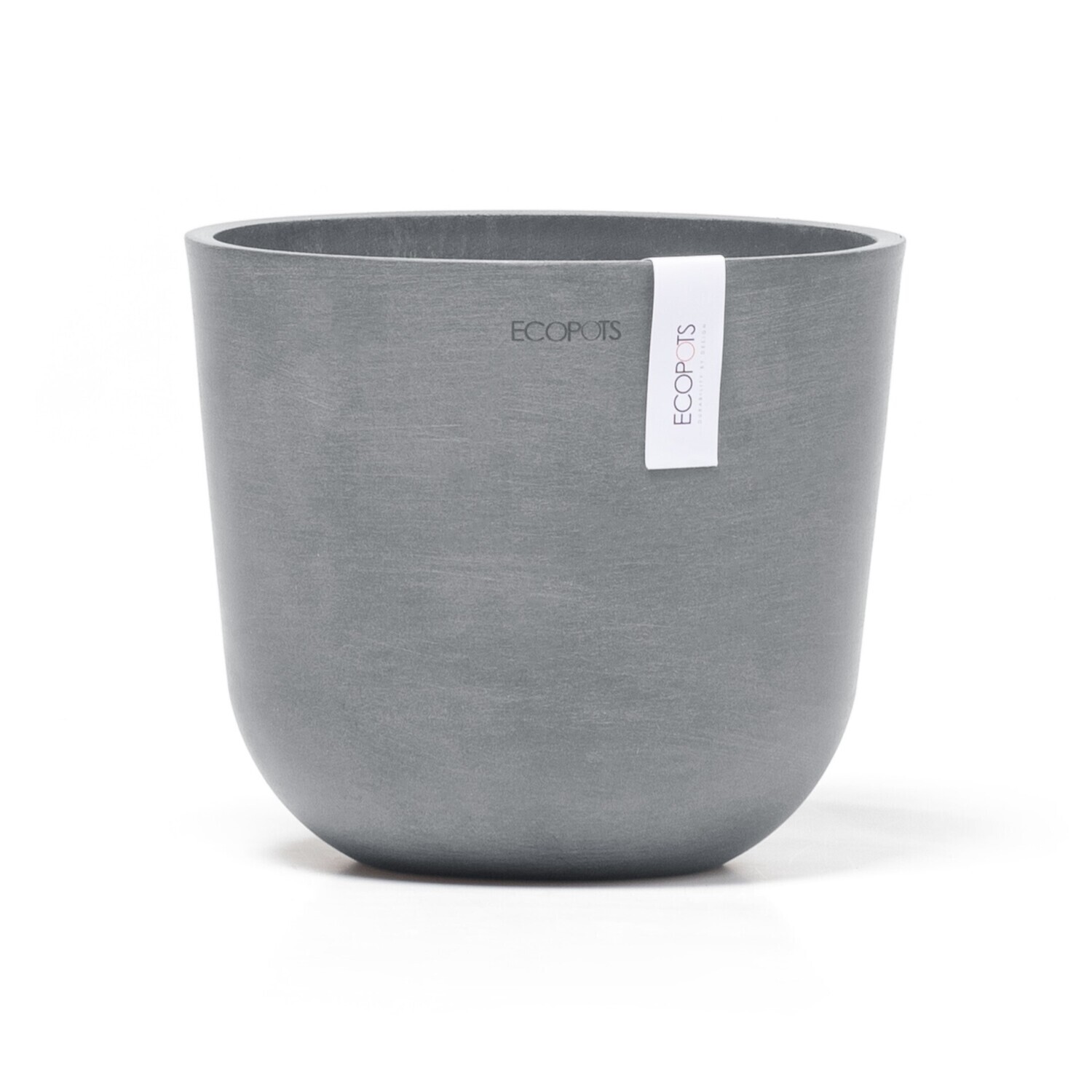 ECOPOTS Oslo 19 鉢カバー 6号 プラスチック+天然石 大きい インテリアになる鉢