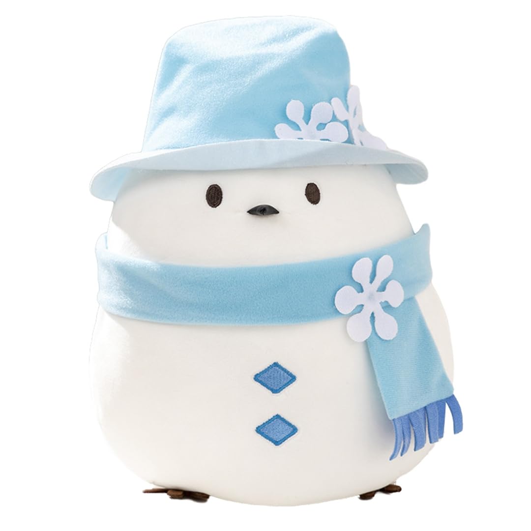 乐天商城 - シマエナガ ぬいぐるみ 雪だるま リアル 面白い かわいい ゆきだるま 新年抱き枕 クリスマス おもちゃ 置物 もちもち 柔らかい プレゼント 25cm お祝い 贈り物 雑貨 グッズ 飾り物ストレス解消