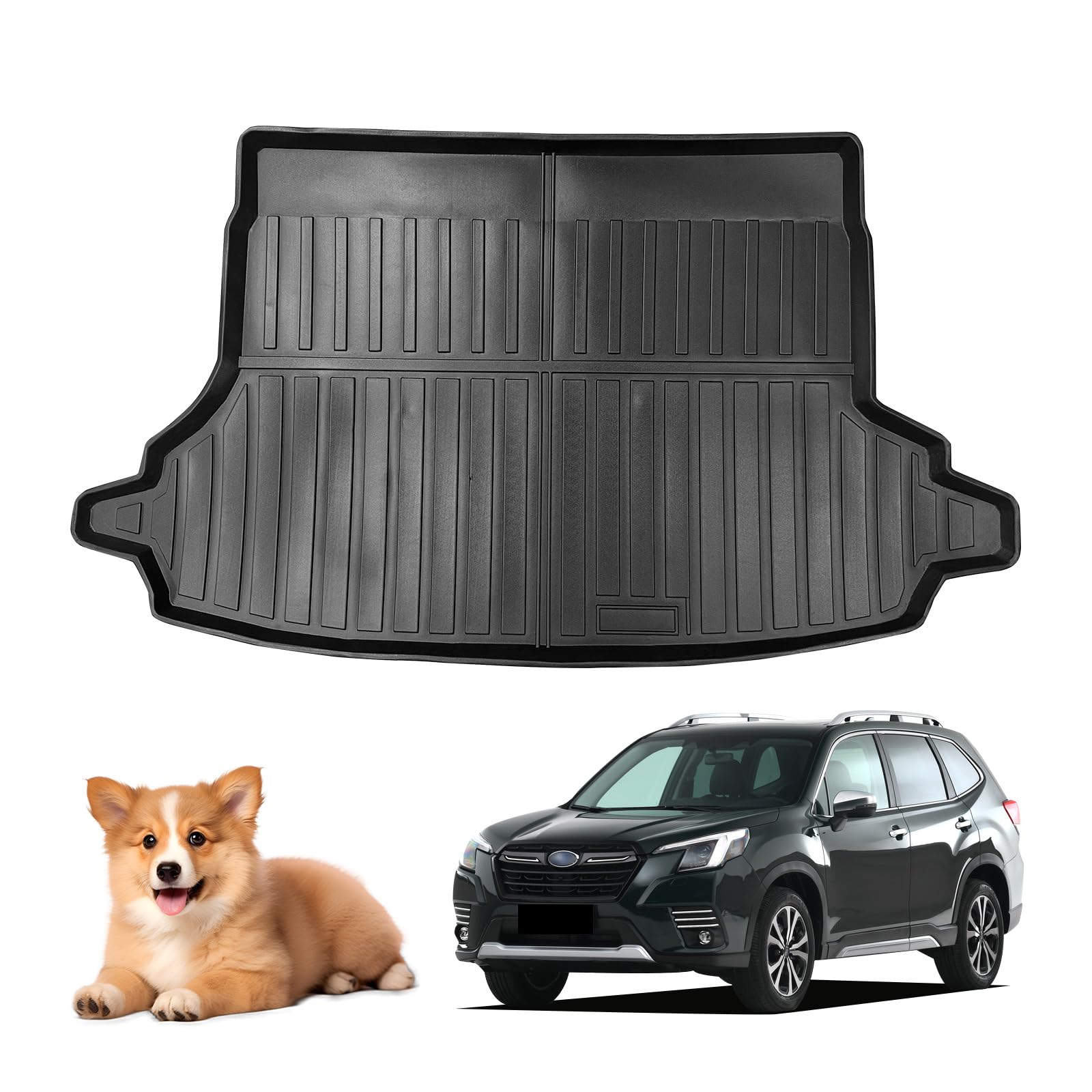 適合スバル フォレスター Subaru r 2019 2020 2021ラゲッジマット トランクマット トヨタ3Dラゲッジマット TPE 全天候型 防水滑り止め耐汚保護 手入れ簡単
