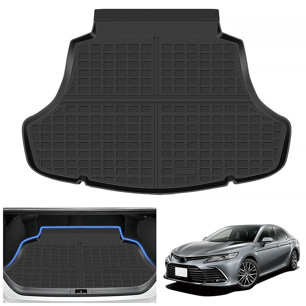 乐天商城 - 新型 カムリ 70系 10代目 用 ラゲッジマット CAMRY 70 車種用設計 3D トランクマット TPE素材 カーゴマット 立体構造 防水 滑り防止 ラゲッジトレイ 耐汚れ 耐摩擦 耐候性 取付簡単 内装 カー用品 カスタム パーツ(トヨタ カムリ 70系)