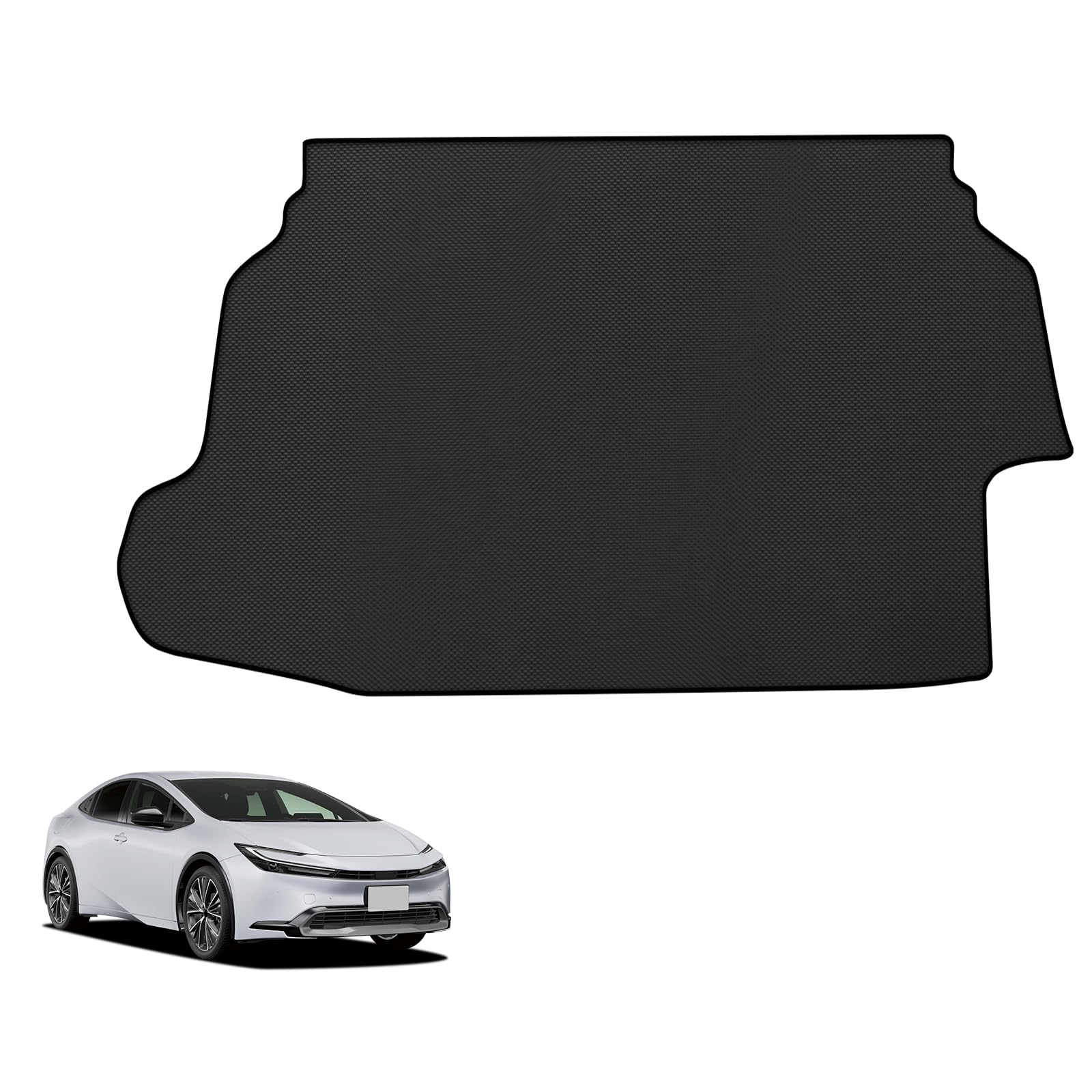 新型 プリウス 60系 車種用 ラゲッジマット PRIUS60 MXWH60 MXWH65 用 2Dトランクマット PVC素材 カーゴマット 滑り止め 巻け収納 保護マット 防水 耐汚れ 耐摩擦 ラゲッジトレイ 取付簡単 カスタム 内装パーツ