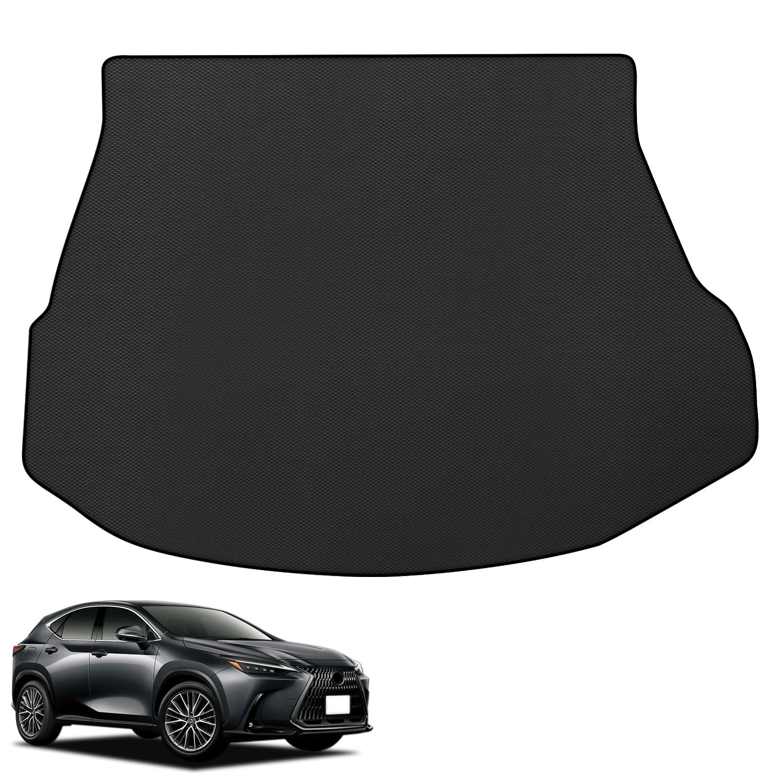 新型 レクサス NX 20系 車種用 ラゲッジマット Lexus NX 2代目 250 350 350h 450h+ 用 2Dトランクマット PVC素材 カーゴマット 滑り止め 巻け収納 保護マット 防水 耐汚れ 耐摩擦 ラゲッジトレイ 取付簡単 カスタム 内装パーツ
