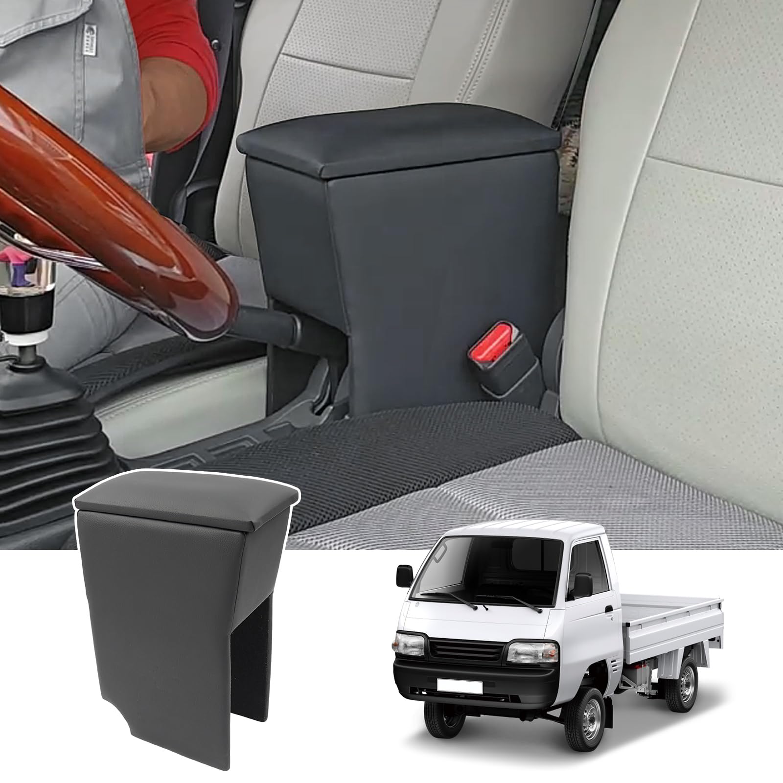 スーパーキャリイ用 アームレスト DA16T コンソールボックス 軽自動 肘置き 小物入れ収納ボックス 車内収納 取付やすい H30.4〜