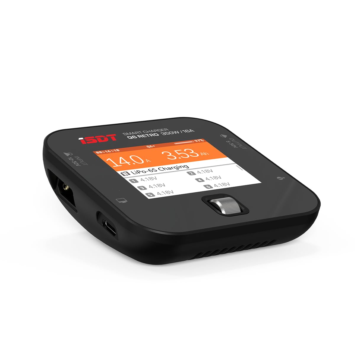 バッテリー充電器 放電器 350W 6A Rc チャージャー 2-6S バッテリーバランス充電器 Li-Po Li-Hv Li-Ion..