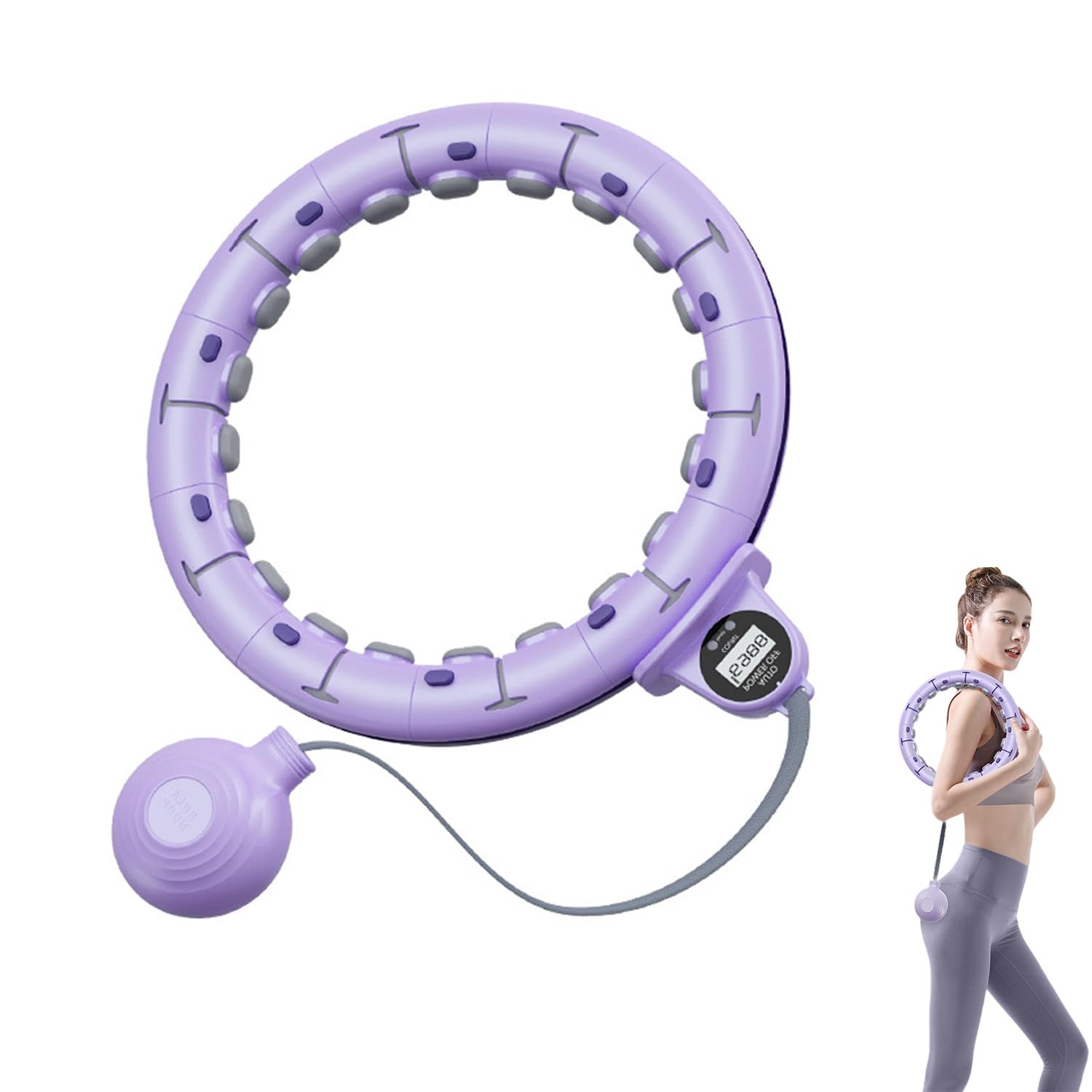 フラフープダイエット用 フラフープ 大人 子供用 小学生 運動器具 ダイエットフラフープ スマートフラフープ フラフープ組み立て式 呼 ダイエットグッズ ダイエット器具 サイズ調整可 直径約65~110CM 日本語取扱説明書