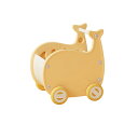 クジラワゴン おもちゃ収納箱 ボックス 手押し車 赤ちゃん キッズワゴン (イエロー)