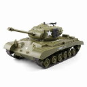 戦車 ラジコン 2.4Ghz リモコンアメリカのシャーマン M4A3 / パーシング M26 中戦車 1/30 スケールモデル、シミュレーションサウンド / アクション、赤外線バトル (M26)