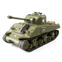 戦車 ラジコン 2.4Ghz リモコンアメリカのシャーマン M4A3 / パーシング M26 中戦車 1/30 スケールモデル、シミュレーションサウンド / アクション、赤外線バトル (M4A3)