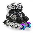 インラインスケート インラインシューズ ローラースケートInline skate 初心者向け 男女問わず 耐久 通気性 安全 アウトドア 静音 サイズ調整可能大人 子供用 ジュニア ローラー人間工学に基づいたデザイン