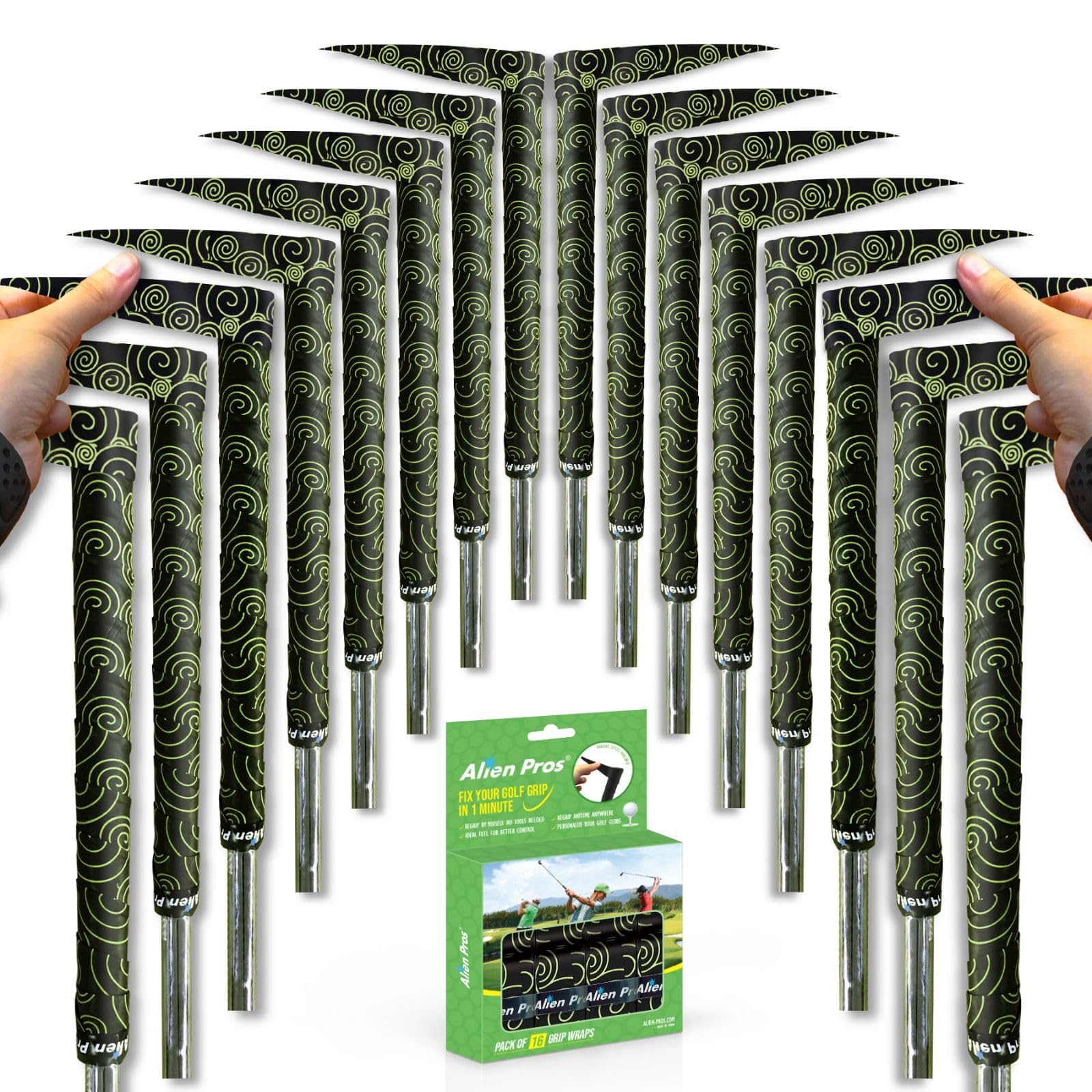 ゴルフラッピングテープ（3/6/12/24個セット） - 革新的なゴルフクラブグリップソリューション-1分以内に、新しいグリップに生まれ変わります