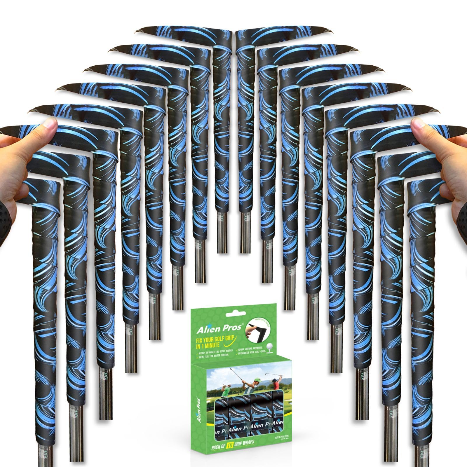 ゴルフラッピングテープ（3/6/12/24個セット） - 革新的なゴルフクラブグリップソリューション-1分以内に、新しいグリップに生まれ変わります