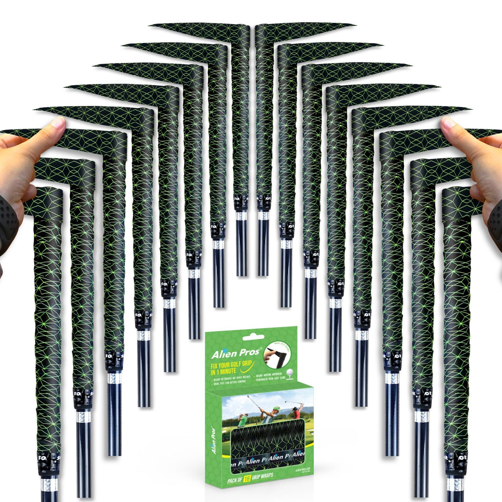 ゴルフラッピングテープ（3/6/12/24個セット） - 革新的なゴルフクラブグリップソリューション-1分以内に、新しいグリップに生まれ変わります(4.0)