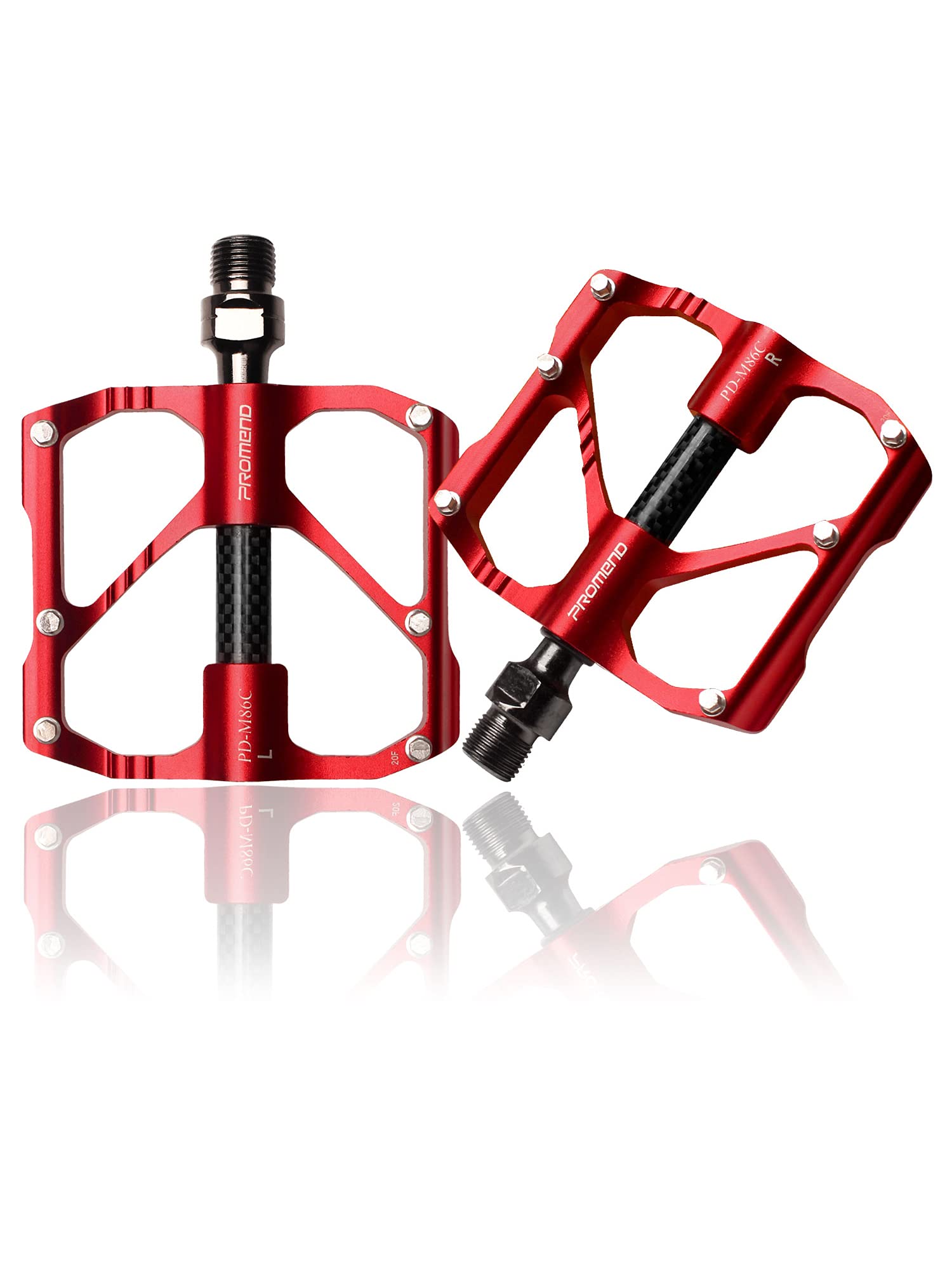 【新素材】 カーボンファイバー 自転車ペダル 超軽量 3ベアリング 左右セット 耐久性 競技用 マウンテ..