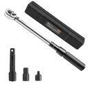 トルクレンチ 自動車 プレセット型 差込角9.5mm(3/8インチ) 車 タイヤ交換 20-140N?m 自転車修理 バイク用 収納ケース付き 校正証明書 日本語取扱説明書