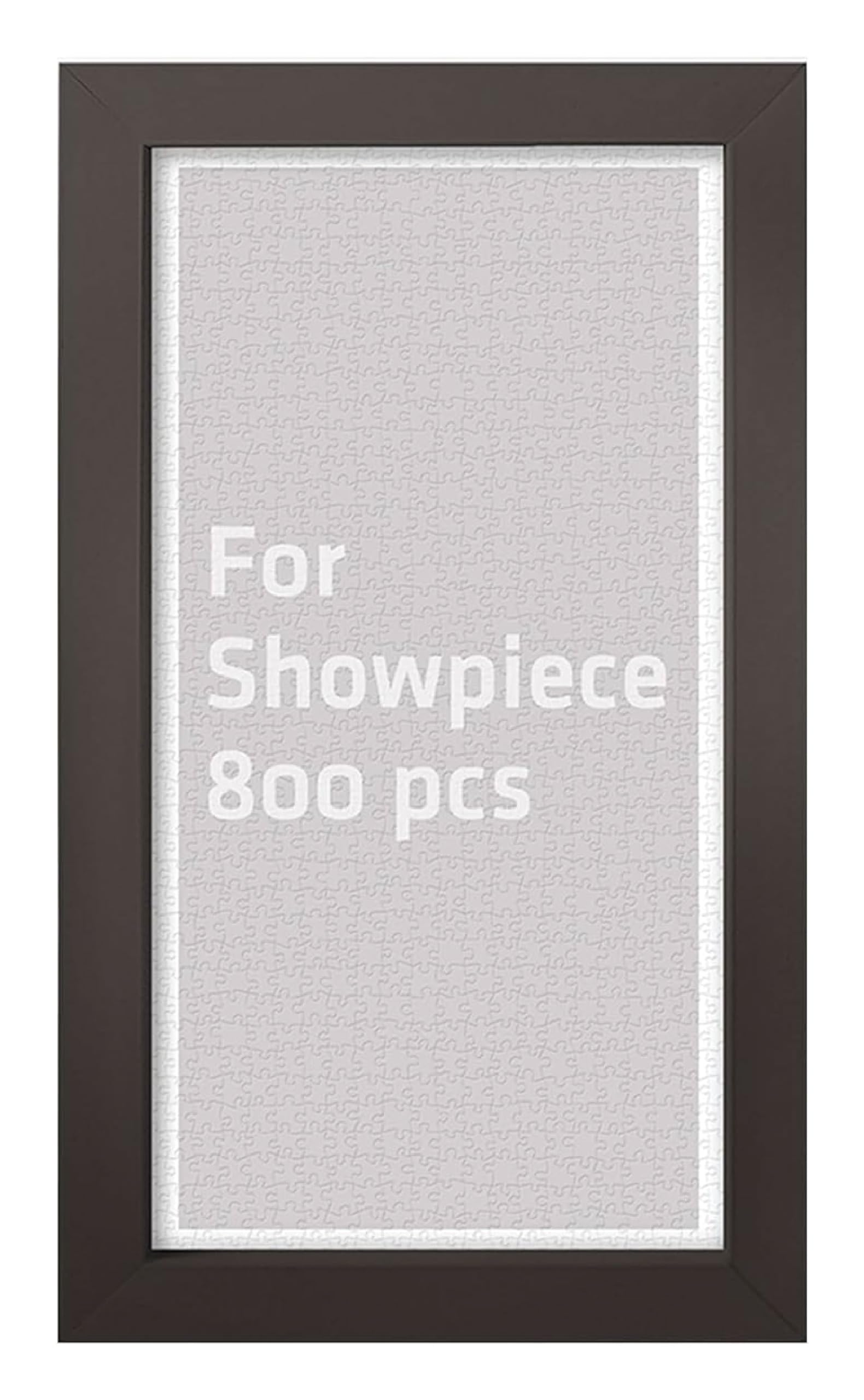 Rakuten - 当社のパズル専用 800ピース対応 パズルフレーム (38X66cm) プラスチック製 アクリルと厚紙なし ダークブラウン [W1067]