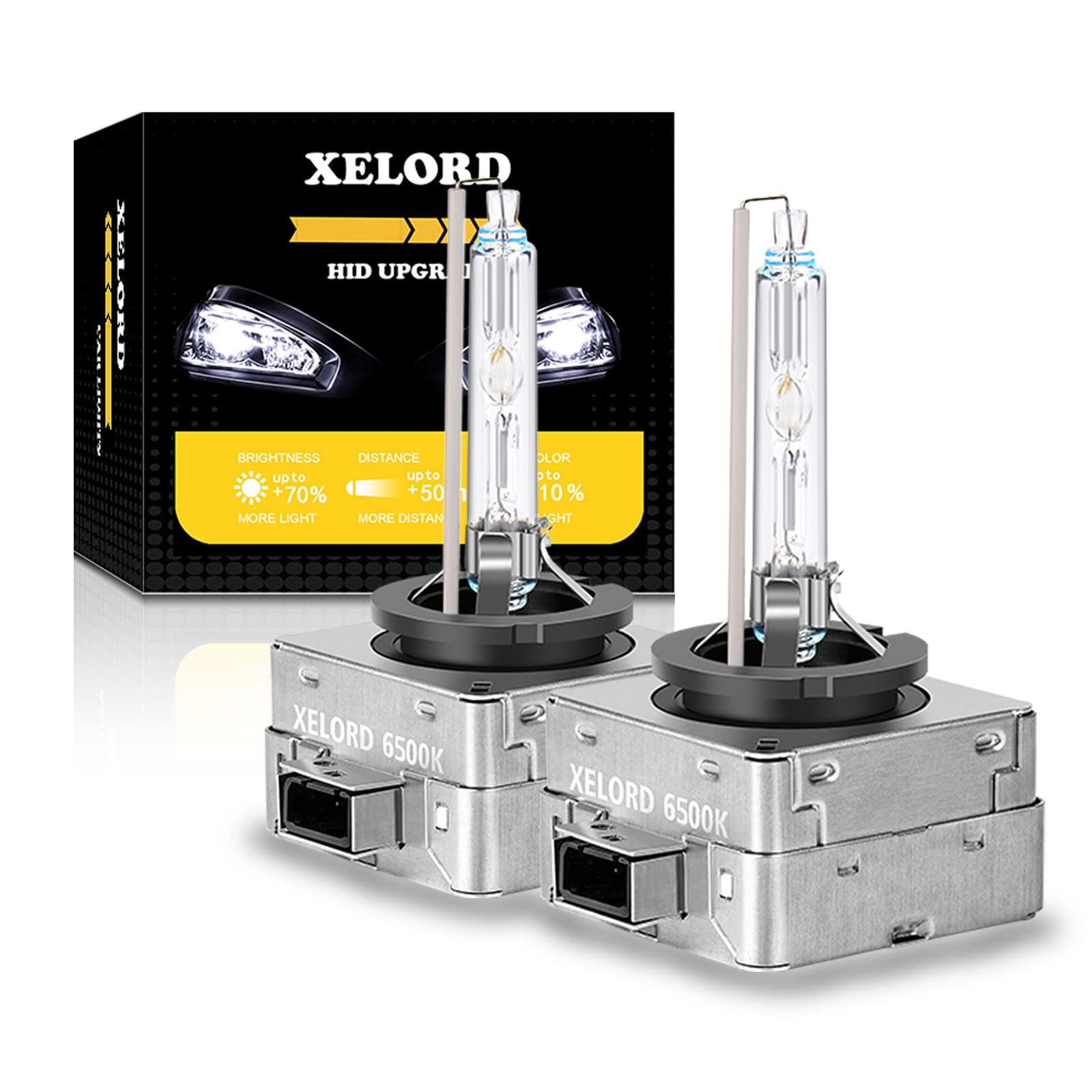樂天商城 - 車用ヘッドライト D1S HID 交換用 D1S バルブ クイックスタート 高輝度 6500K 車検対応 12V 35W (2個入り)……