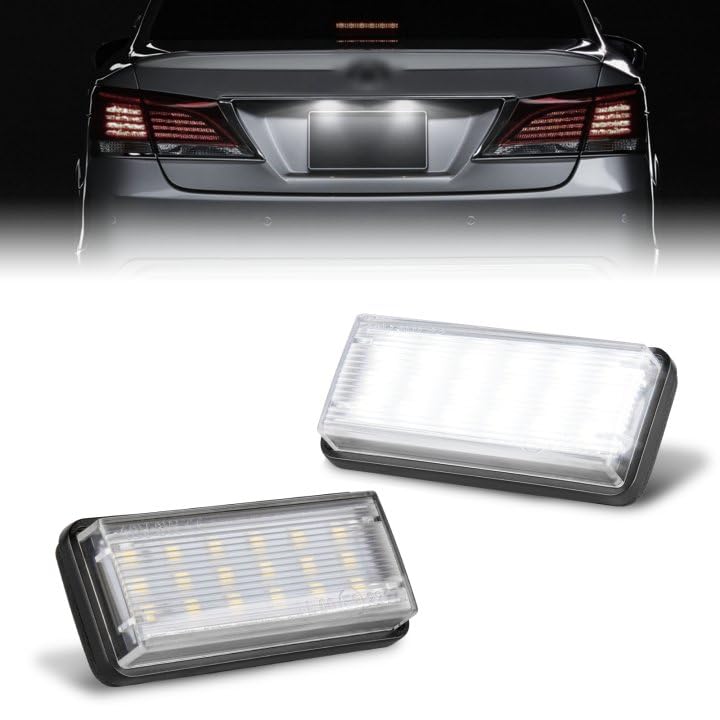 LED ライセンスランプ SAI 10系 前期 ナンバー灯 210系 クラウン 前期 ライセンスプレートライト ランドクルーザー 100系 200系 プラド120系 専用設計 高輝度 カプラーオン 取付簡単