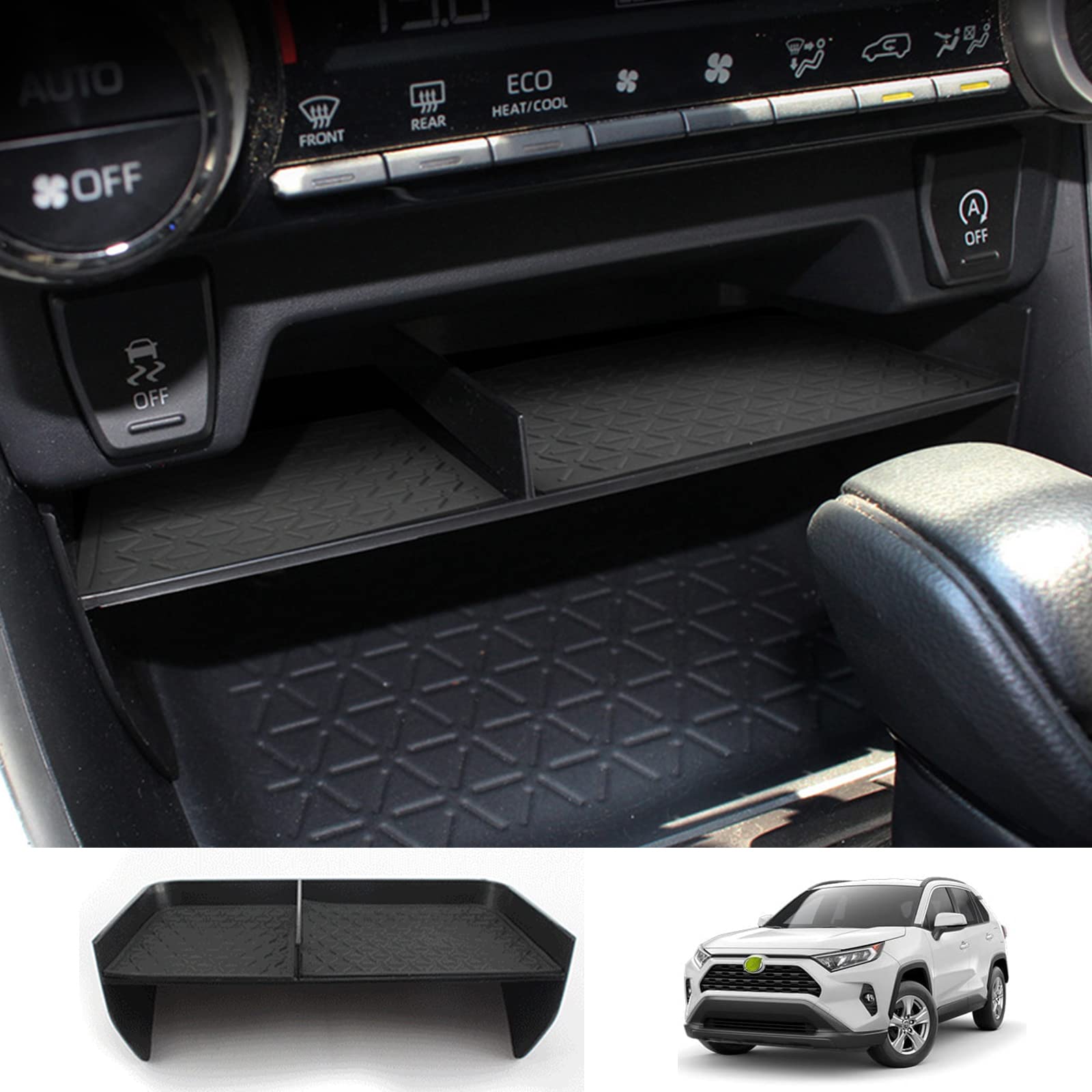 樂天商城 - RAV4 XA50型 （2019年4月〜）コンソール収納 収納隔たり板 ボックス 収納パーツ 収納ボックス (1)