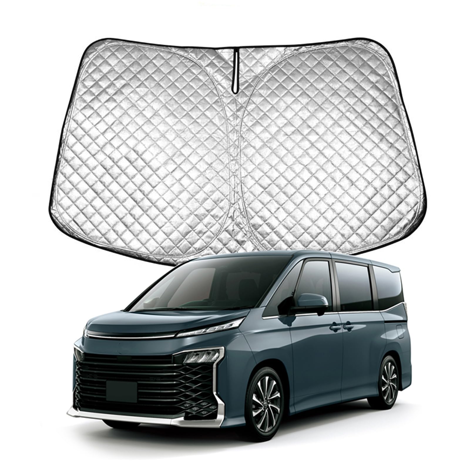 Rakuten - サンシェード 車 フロント ヴォクシー ノア 90系 サンシェード 遮光断熱 フロントサンシェード 日焼け防止 収納袋付き 車用サンシェード 折り畳み式 サンシェード フロントガラス