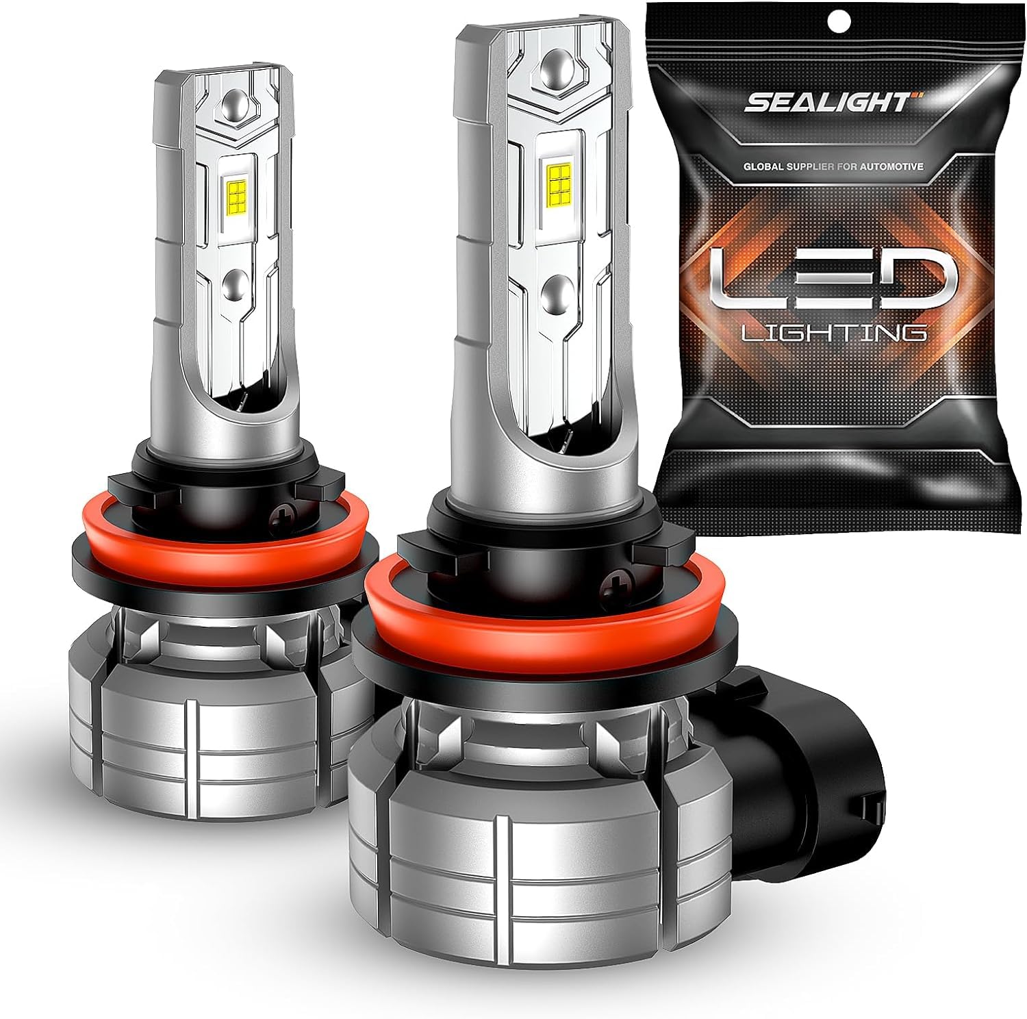 Rakuten - h11 h8 h16 led フォグランプ 爆光 10000LM 35W フォグ ledバルブ フォグライト CSP5530 IP68防水 6500k ホワイト キャンセラー内蔵 50000時間長持ち 車検対応 12v ファンレス 2個セット