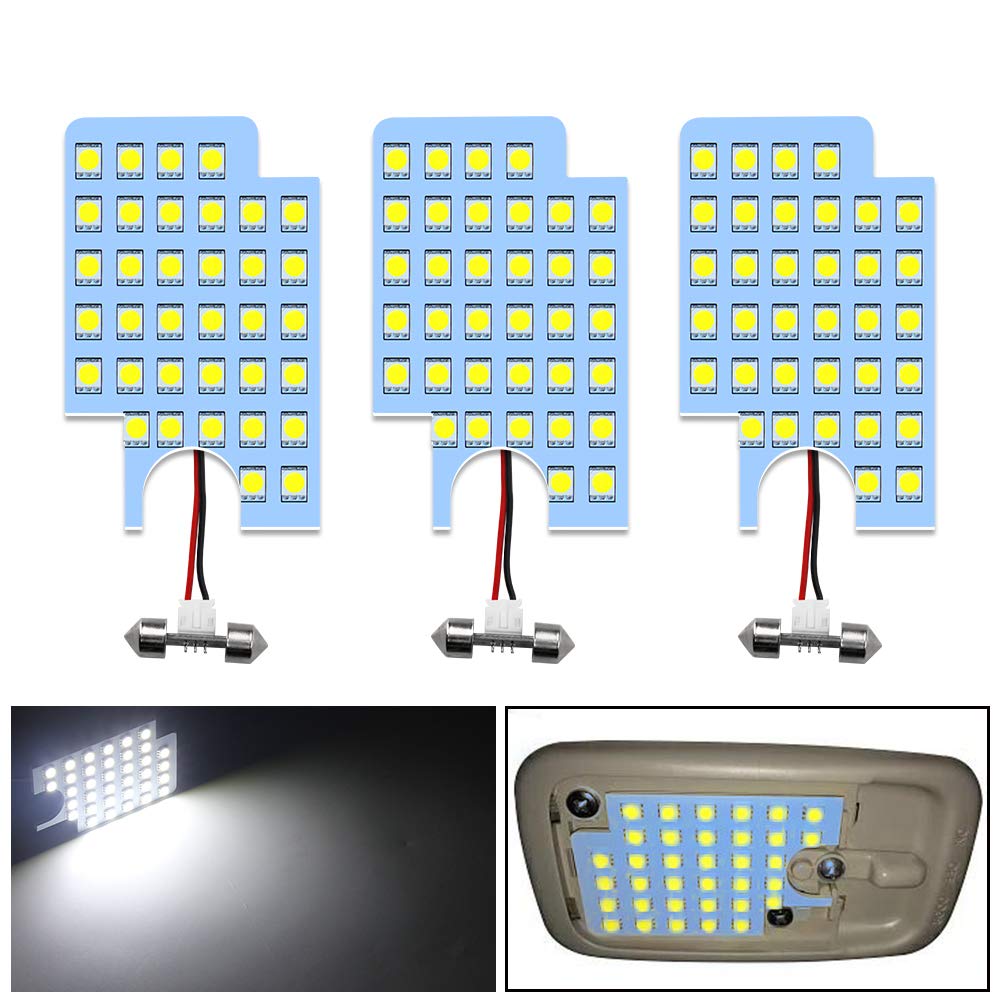 Rakuten - 200系 ハイエース DX LED ルームランプ 200系ハイエース /レジアスエース 4型/5型/6型/7型 DX標準 用 室内灯 車内灯 ホワイト 爆光 カスタムパーツ 微点灯対策 LED フロントランプ センターランプ リアランプ 3点セット