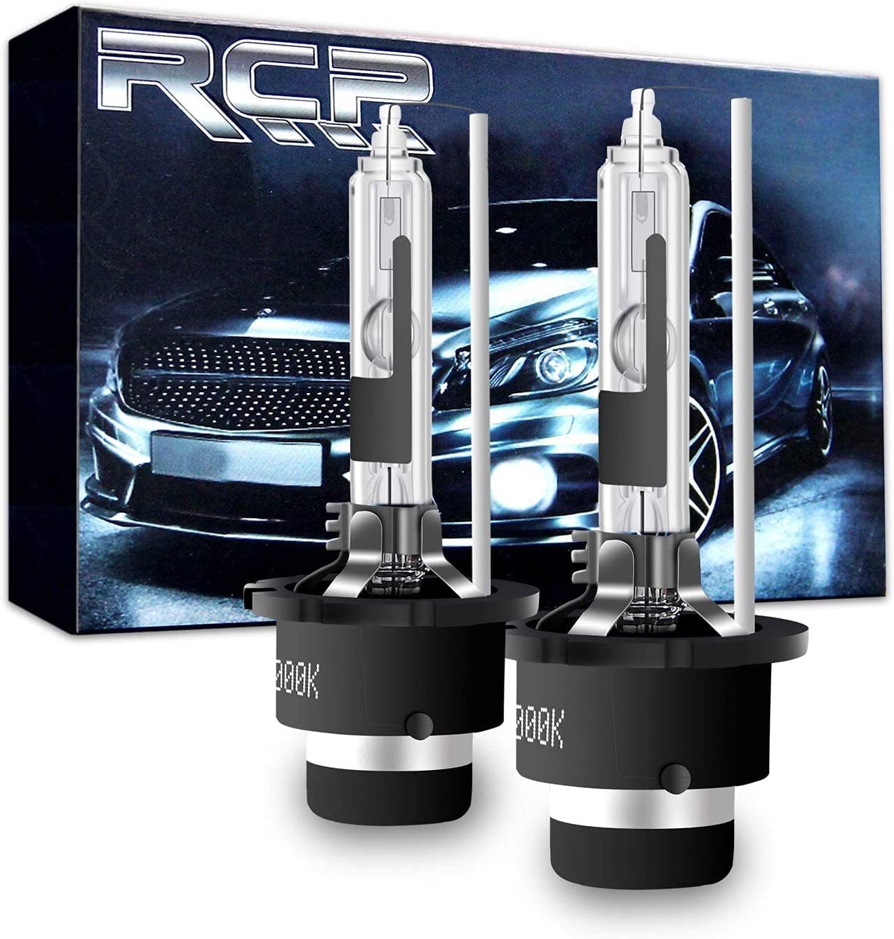 Rakuten - D4R HIDバルブ 車検 HIDヘッドライト 交換 HID D4R 6000K 35W 発光色選択可能 明るさアップ 加工なし シェード付 2個入り RCP-D4R