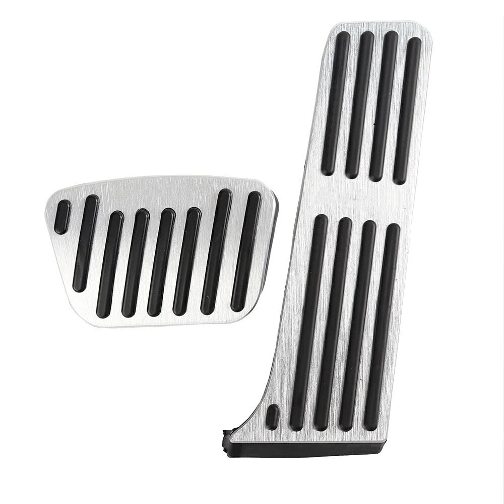 クラウンクロスオーバー 35系 2022年7月- クラウンスポーツ 30系アルミ ペダル 工具不要 CROWNCROSSOVER 専用設計 ブレーキ アクセル カバー 防キズ 防汚れ 滑り止め 2点セット シルバー