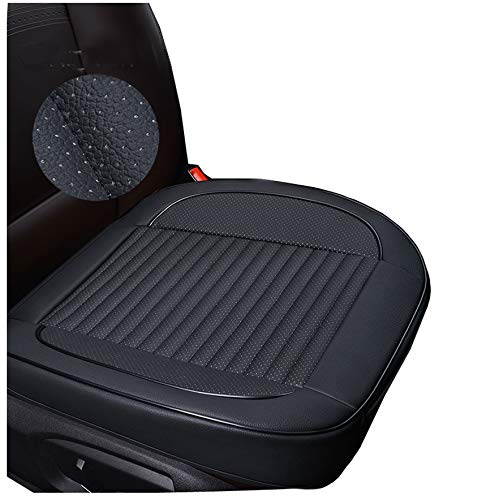 Rakuten - 車用 シートカバー 座布団 クッション マット 通気 滑り止め 汎用 約55cmx55cm ブラック 約55cmx55cm