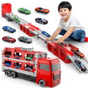 建設車両セット 6 台 ミニカー おもちゃ 3 歳以上 男の子 女の子 安全設計 組み立て遊び ごっこ遊び 誕生日プレゼント日本安全基準適合(赤の建設車両)
