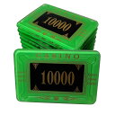 アクリル製 ポーカーチップ カジノチップ チップ ポーカーチップ 10 枚 セット ポーカー カジノ 14 色