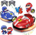 ラジコンカー こども向け リモコン バンパーカー 2 台セット 親子対戦 360° 回転 led 搭載 子供 車 の オモチャ 贈り物