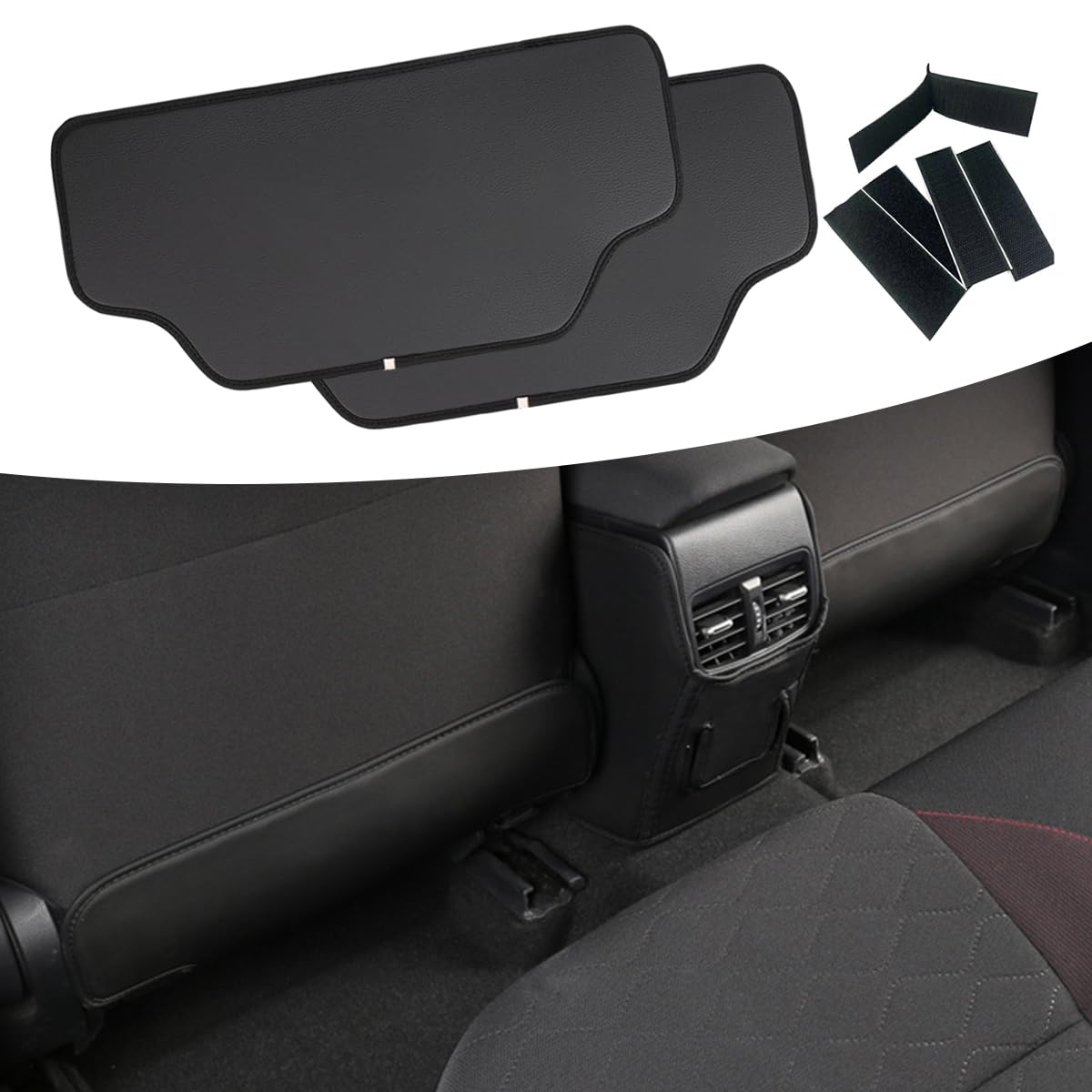 プリウス 60系 キックガード プリウス キックガード プリウス 50系 専用 プリウス60系 キックガード 後部座席 シート 傷防止 プリウス 60系 専用 キック マット レザー ブラック 汚れ防止 プリウス 50 60系 アクセサリーパーツ