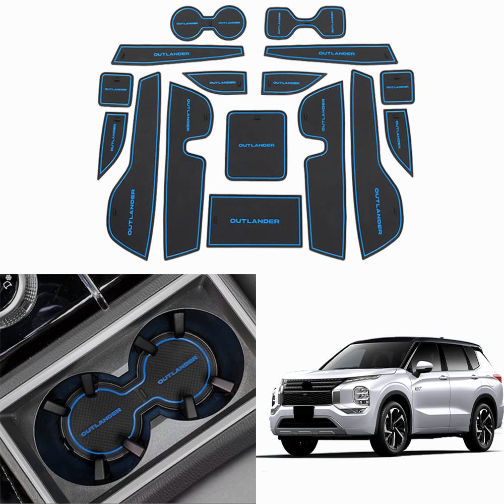 三菱 アウトランダー OUTLANDER ポケットマット 3代目 (2021年12月〜現行)PHEV GN0W 車種専用設計 ドア..