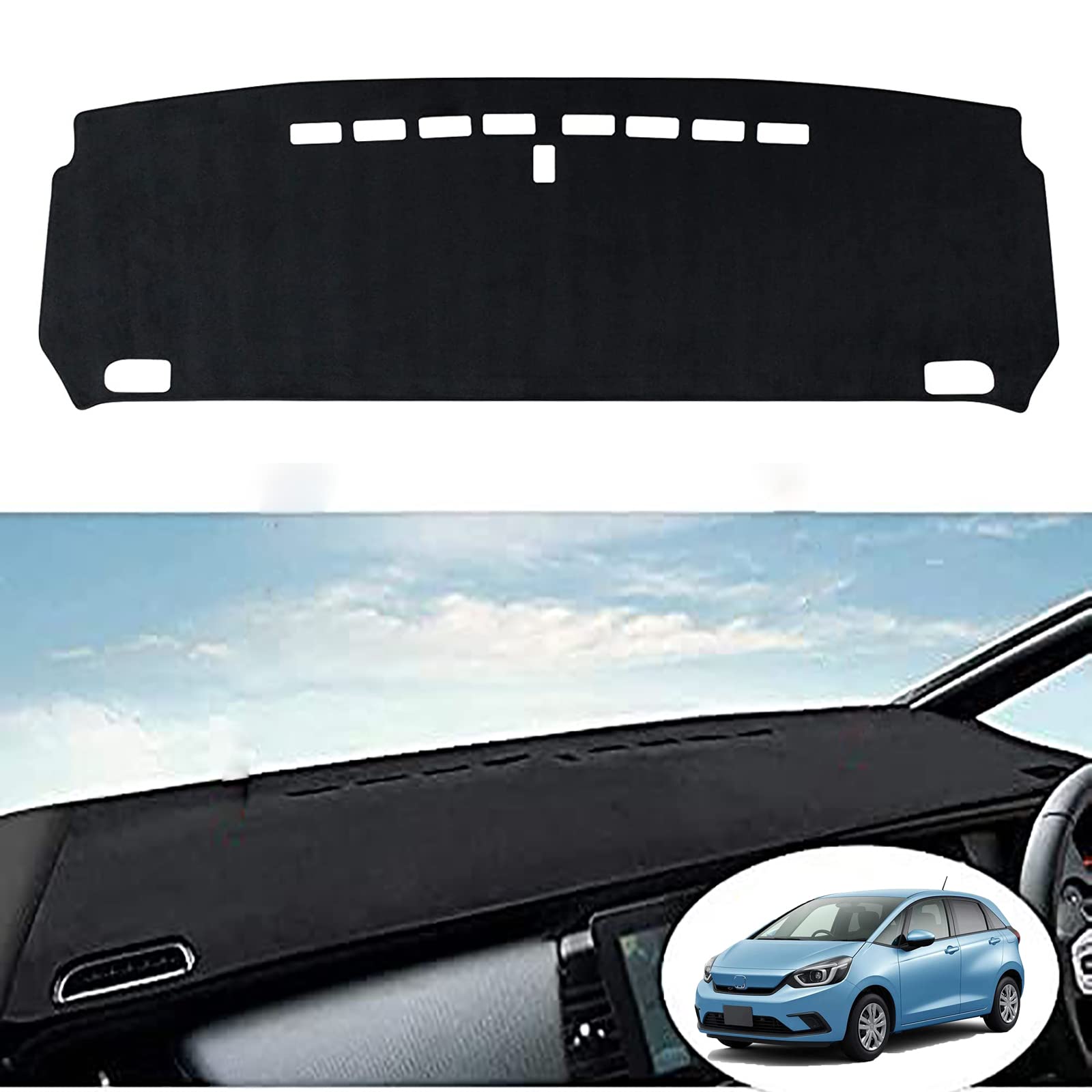 ホンダ フィット ダッシュボードマット ダッシュボードマット フィット ダッシュボードマット GR 車内 ダッシュボードカバー 車種専用設計 4代目GR1 GR2 GR3 GR4 GR5 GR6 GR7 GR8型 2020年2月-現行 車種専用 日焼け防止