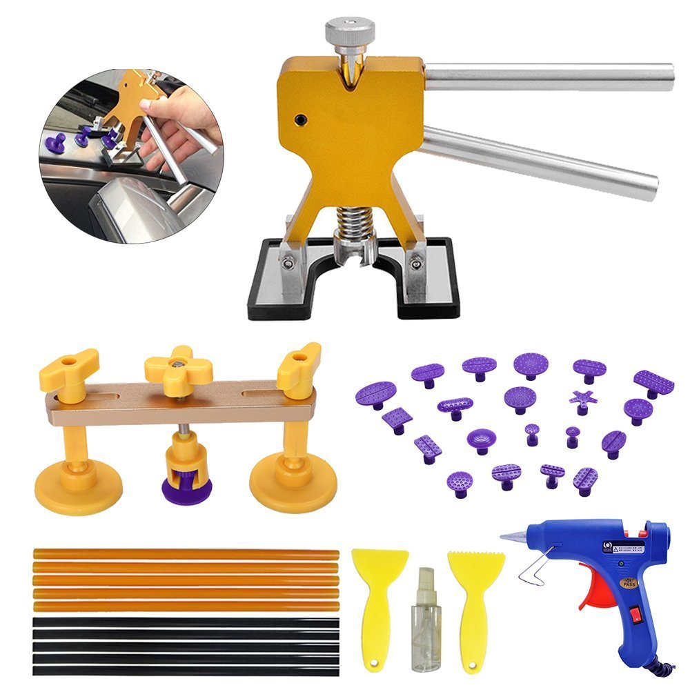 Rakuten - デントリペアツール 凹み直し デントリフター バキュームリフター DIY修理工具 40PCS