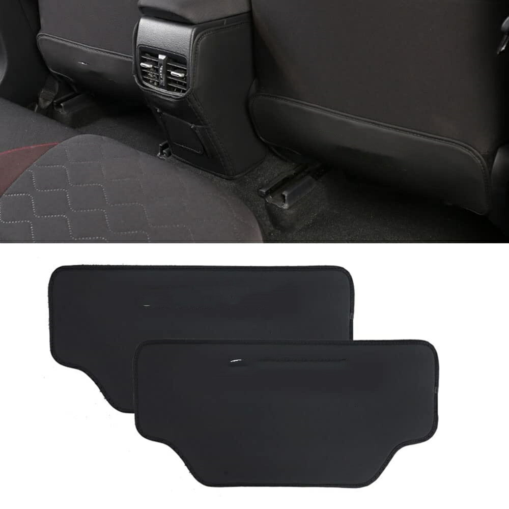 乐天商城 - トヨタ 新型カローラクロス/新型カローラ ツーリング/スポーツ/セダン 210系 専用設計 キックガード シート バック マット キックガード 後部座席シートバックプロテクター 内装 汚れ防止 刺繍ロゴ 引っかき傷対策 ブラック