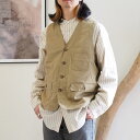 Hattiss（ハリス）/WORK GILET/ジレ/ベスト/日本製/24ss