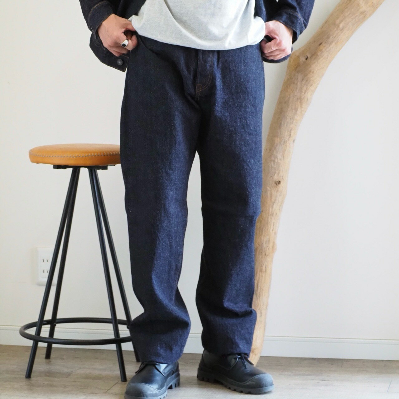 Rakuten - 【スーピマコットン100％のセルヴィッチデニムを採用】F.O.B factory(エフオービーファクトリー)/SELVEDGE DENIM TAPERED 5P/メンズ/デニム/日本製/