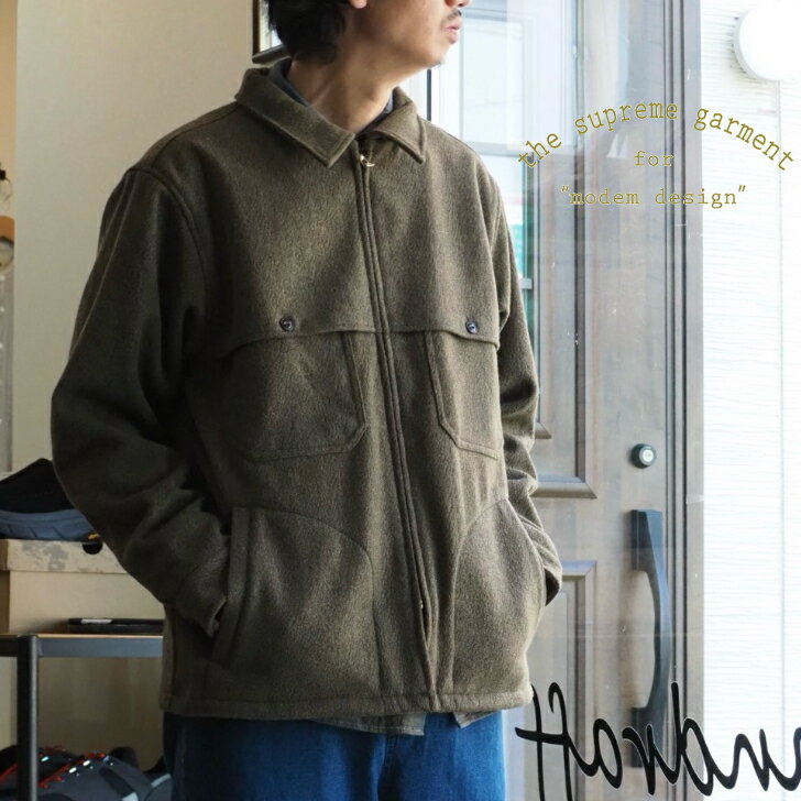 【肉感がありながら柔らかな素材】modem design(モデムデザイン)/CPO TYPE JACKET /CPOジャケット/25aw/【MIX/BLACK】全2色