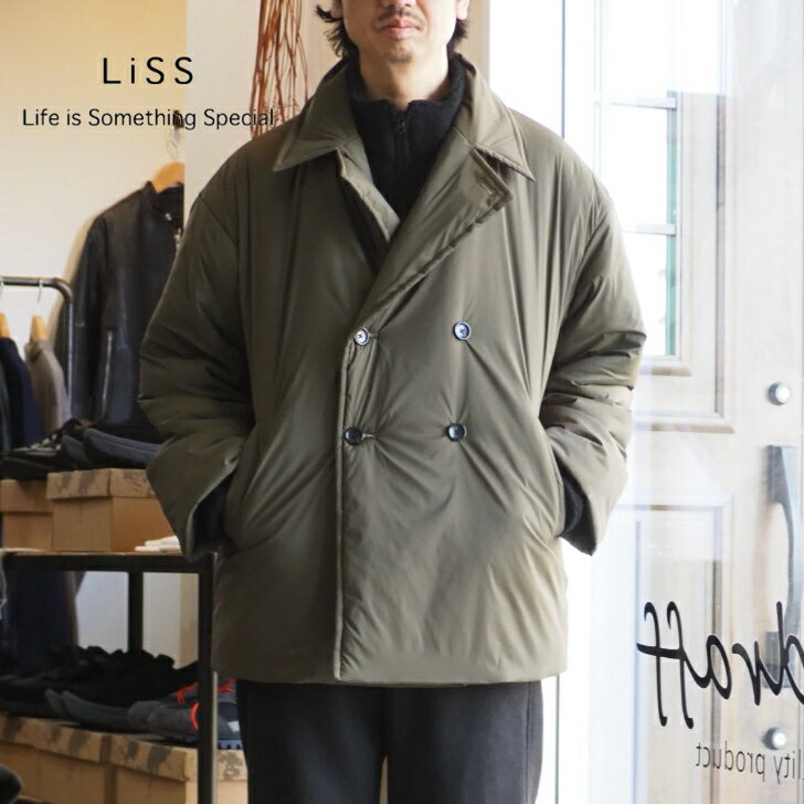 Rakuten - 【超軽量の中綿Pコート】Liss（リス）/Padding middle COAT/中綿/【KHAKI BROWN/BLACK】全2色
