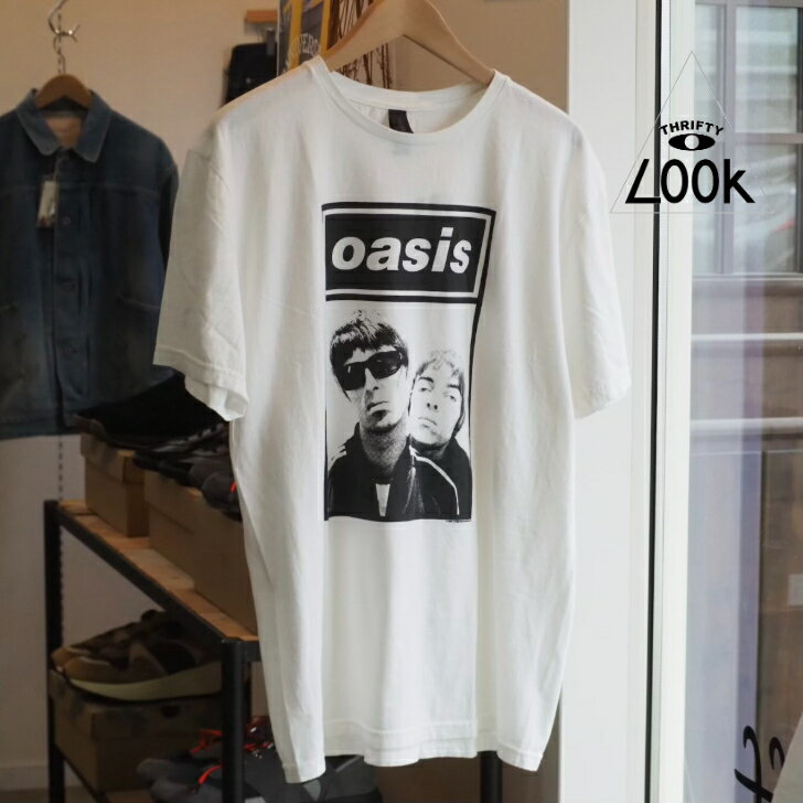 Rakuten - 【人気バンドプリントTシャツ】THRFTY LOOK/oasis TEE/Tシャツ【WHITE】