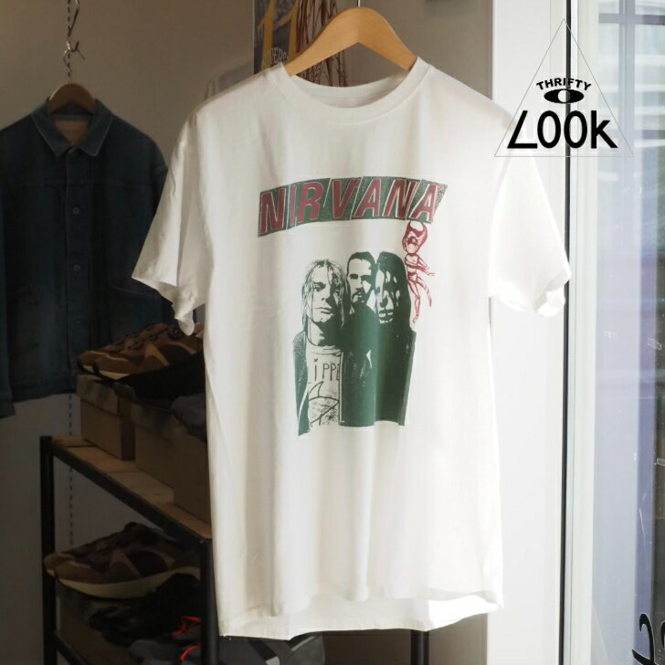 Rakuten - 【人気バンドプリントTシャツ】THRFTY LOOK/NIRVANA TEE/Tシャツ【WHITE】