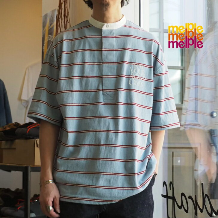 Rakuten - 【西海岸の潮風を感じられるメローなラガーシャツ】melple/SEAVIEW RUGGER SHIRTS/26ss【BLUE/BLACK】全2色
