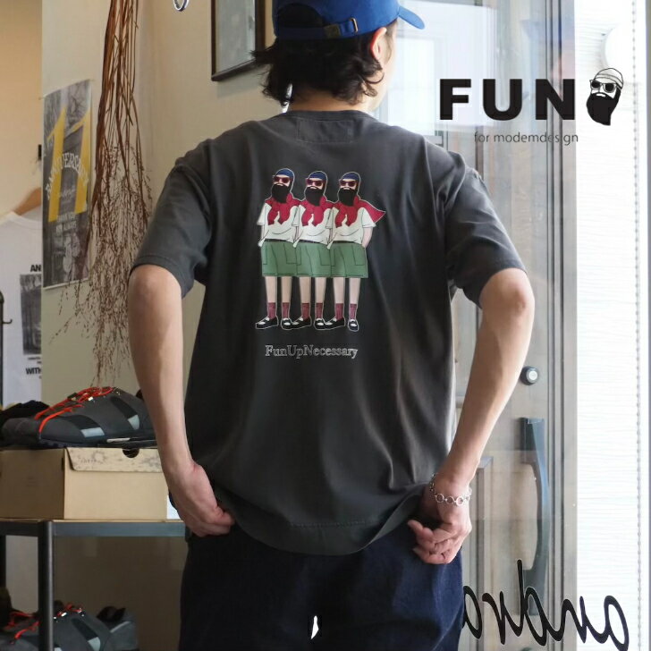 Rakuten - 【ピグメント加工の古着ライクなTシャツ】modem design FUN/HOLIDAY/Tシャツ/26ss【SAND/BLACK】全2色